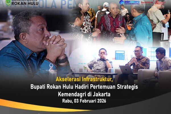 Akselerasi Infrastruktur, Bupati Rokan Hulu Hadiri Pertemuan Strategis Kemendagri di Jakarta