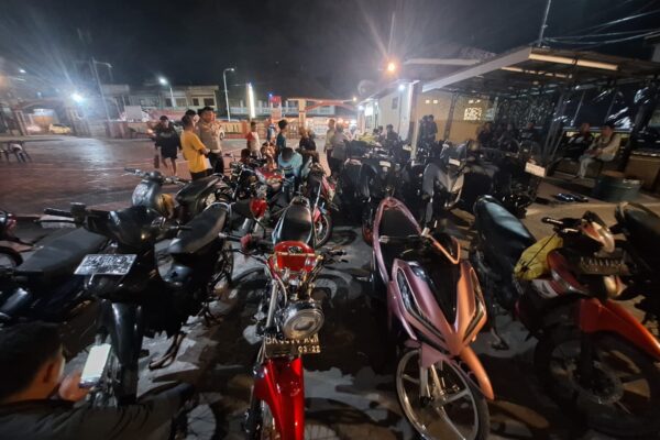 22 Unit Knalpot Brong Diamankan Polres Samosir, Razia Digelar Hingga Minggu Dini Hari