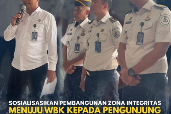 Rutan Tanjung Pura Sosialisasikan Pembangunan Zona Integritas Menuju WBK kepada Pengunjung