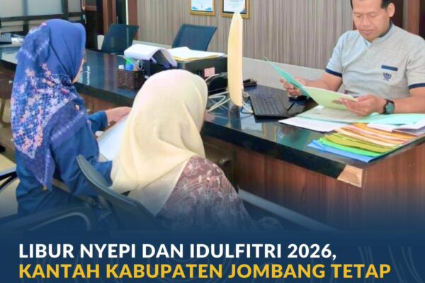 Libur Nyepi dan Idulfitri 2026, Kantah Kabupaten Jombang Tetap Sediakan Informasi dan Pelayanan Pertanahan bagi Masyarakat