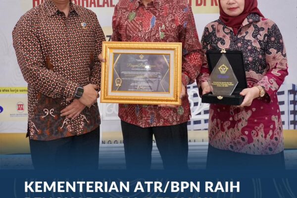 Kementerian ATR/BPN Raih Penghargaan, Berhasil Tindaklanjuti RHP BPK RI 90,8%