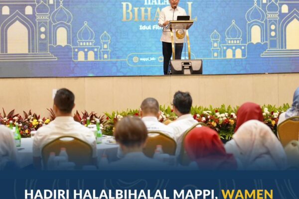 Hadiri Halalbihalal MAPPI, Wamen Ossy Ingatkan Pentingnya Nilai Integritas dalam Profesi Penilai