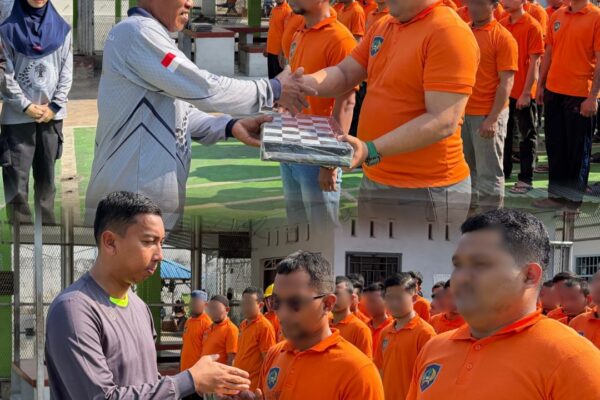 Peringati HBP Ke-62, Rutan Tanjung Pura Gelar Kegiatan Donor Darah Bersama Unit Donor Darah PMI Kabupaten Langkat