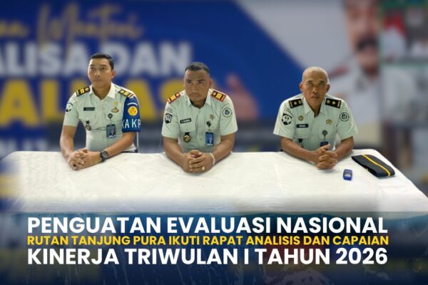 Rutan Tanjung Pura Ikuti Evaluasi Nasional Kinerja Triwulan I 2026 Secara Virtual