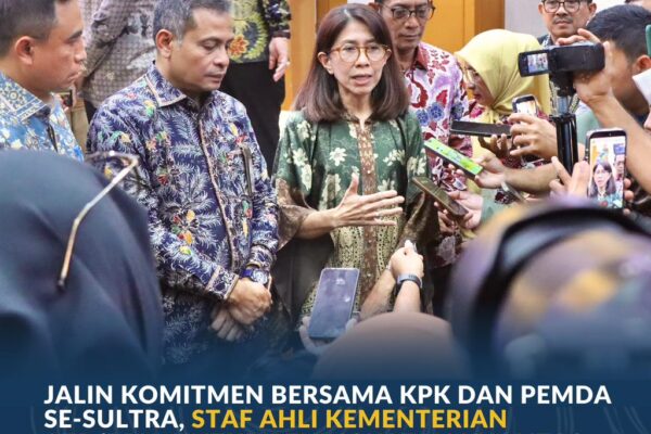 Jalin Komitmen Bersama KPK dan Pemda se-Sultra, Staf Ahli Kementerian ATR/BPN: untuk Peningkatan Kualitas Layanan Pertanahan