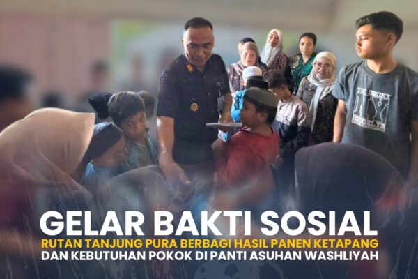 Rutan Tanjung Pura Salurkan Hasil Ketahanan Pangan dan Santunan ke Panti Asuhan Washliyah