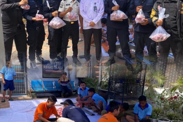 Semarak Hari Raya Idul Adha 1447 H, Rutan Tanjung Pura Laksanakan Pemotongan Hewan Kurban