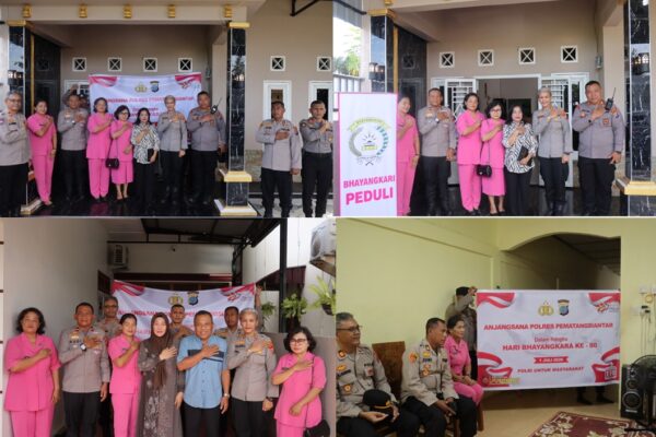 Polres Pematangsiantar Anjangsana ke Rumah Warakauri Almarhum IPTU Rudi Pardede, Kapolres: Kami Hormati Jasa dan Pengabdiannya