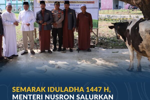 Semarak Iduladha 1447 H, Menteri Nusron Salurkan Hewan Kurban ke Pondok Pesantren Attaqwa