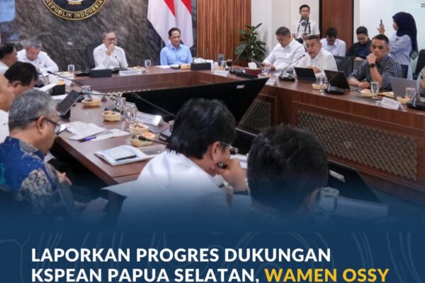 Laporkan Progres Dukungan KSPEAN Papua Selatan, Wamen Ossy Tegaskan Landasan Kuat untuk Agenda Pembangunan Nasional