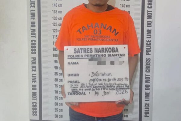 Polres Pematangsiantar Gagalkan Peredaran Sabu, JA (36) Ditangkap di Pematang Marihat