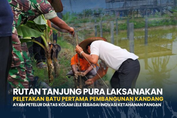 Rutan Tanjung Pura Bangun Kandang Ayam Petelur di Atas Kolam Lele, Perkuat Ketahanan Pangan Terpadu