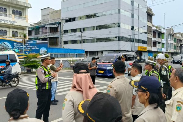 Sat Lantas Polres Pematangsiantar dan Instansi Terkait Gelar Razia Gabungan, Ciptakan Kamseltibcarlantas