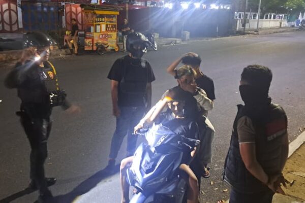 Patroli Malam di Pematangsiantar, Empat Sepeda Motor Knalpot Brong Diamankan, Warga Diimbau Bubar