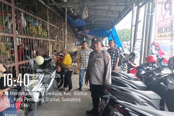 Pedagang dan Pengunjung Pasar Horas Diimbau Waspada Copet, Patroli Jalan Kaki Rutin Dilaksanakan