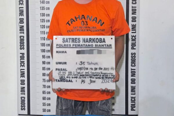 Residivis Narkotika SR (35) Diamankan, 13 Butir Ekstasi Merk Minion Disita Polres Pematangsiantar