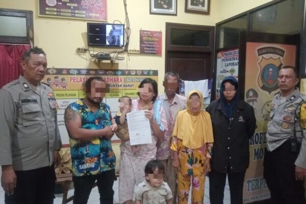Viral di Medsos, Polsek Siantar Barat Tangani Keributan Perebutan Hak Asuh Anak, ES dan IS Sepakat Damai