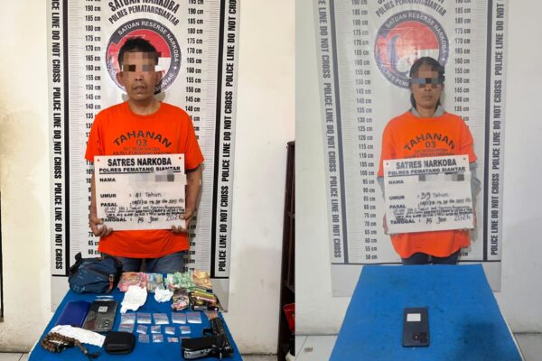 Polres Pematangsiantar Amankan Dua Tersangka, Sabu 6,69 Gram dan Airsoft Gun Disita di Tanjung Pinggir