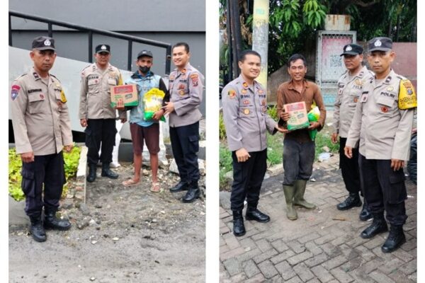 Patroli Sekaligus Berbagi, Dua Pemulung di Tomuan dan Asuhan Terima Bantuan Sosial Sambut HUT Bhayangkara