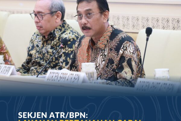 Sekjen ATR/BPN: Layanan Pertanahan Capai 8,4 Juta Berkas Setiap Tahunnya