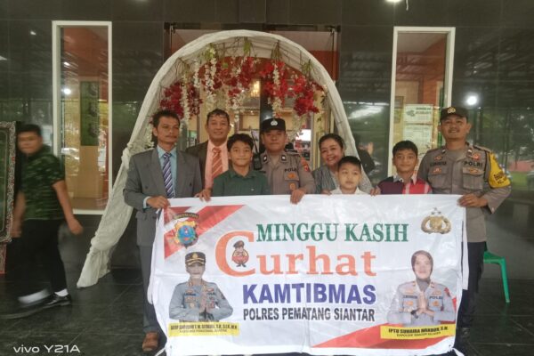 Polsek Siantar Selatan Gelar Minggu Kasih Curhat Kamtibmas, Ajak Pengurus Gereja Cegah Curanmor dan Gangguan Kamtibmas