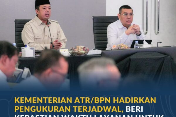 Kementerian ATR/BPN Hadirkan Pengukuran Terjadwal, Beri Kepastian Waktu Layanan untuk Masyarakat