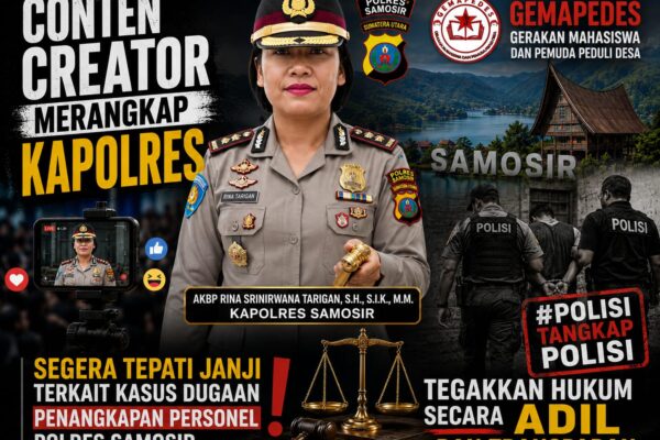 Kasus 2 Personel Polres Samosir Terlibat Sabu, GEMAPEDES: Ini Cermin Lemahnya Pengawasan Internal