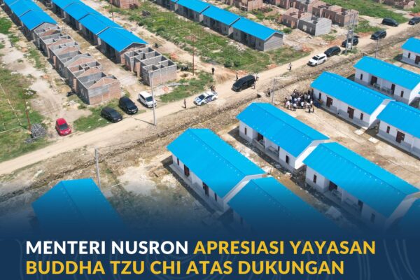 Menteri Nusron Apresiasi Yayasan Buddha Tzu Chi atas Dukungan Pembangunan Huntap bagi Korban Bencana di Aceh Tamiang