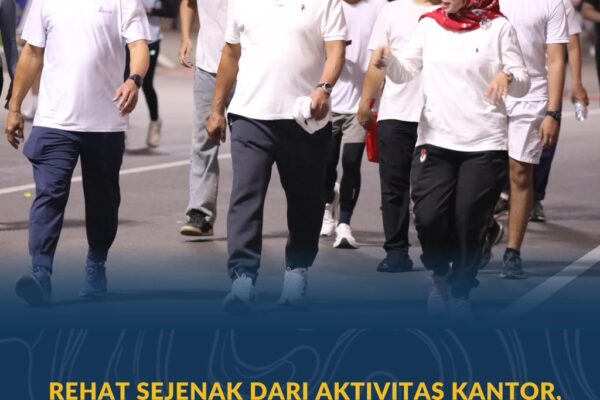Rehat Sejenak dari Aktivitas Kantor, Kementerian ATR/BPN Adakan Slow Run Rutin Sepulang Kerja