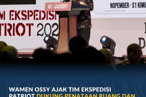 Wamen Ossy Ajak Tim Ekspedisi Patriot Dukung Penataan Ruang dan Pendataan Masalah Pertanahan di Kawasan Transmigrasi