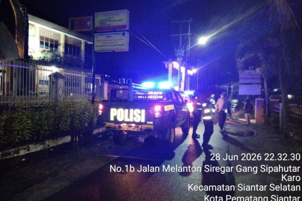Polres Pematangsiantar Gelar Blue Light Patrol, Rute Sipahutar-Jambu-Dalil Tani-Pane Diamankan