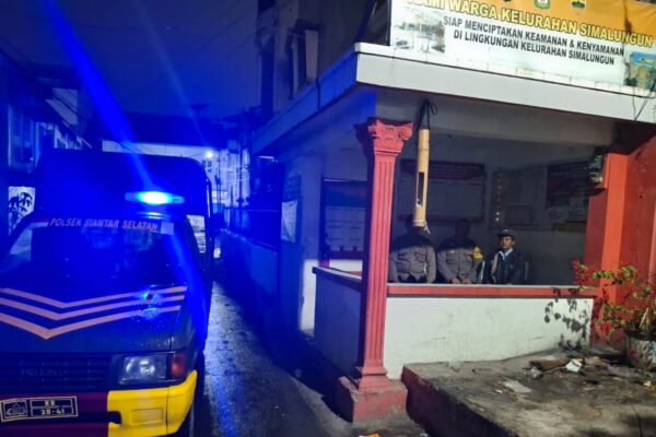 Polsek Siantar Selatan Gelar SALING, Warga Diingatkan Hubungi 110 Jika Ada Gangguan Kamtibmas