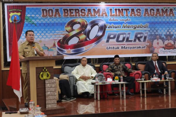 Polres Pematangsiantar Gelar Doa Lintas Agama, Kapolres: Mohon Doa dan Dukungan untuk HUT Bhayangkara Ke 80