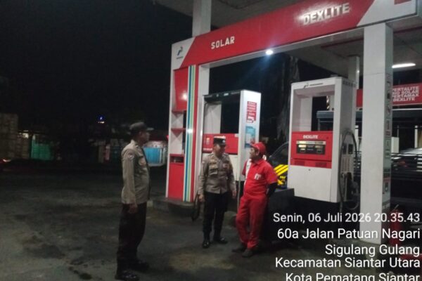Polsek Siantar Utara Gelar Patroli BLP, Kapolsek: Beri Rasa Nyaman dan Cegah Tindak Pidana