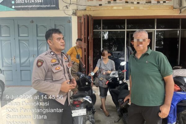 Polsek Siantar Martoba Respon Cepat, Warga yang Diberhentikan Orang Tak Dikenal Diberi Ruang Diskusi