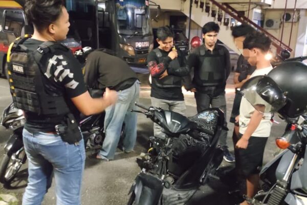 Polres Pematangsiantar Genjot Patroli Malam, Timsus Dayok Mirah Sita 3 Sepeda Motor Knalpot Brong