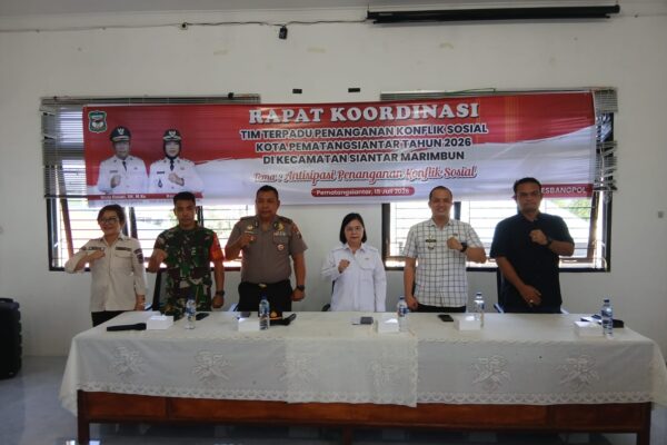 Kapolsek Siantar Marihat Ikuti Rakor Penanganan Konflik Sosial, Narasumber Beri Materi Pencegahan Konflik