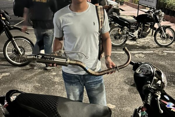 Timsus Dayok Mirah Patroli Malam Sabtu, 2 Knalpot Brong Diamankan dari Jalanan Pematangsiantar