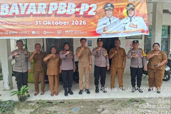 Polsek Siantar Utara Perkuat Sinergi, Kapolsek Kunker ke Kelurahan Bane dan Sosialisasikan Call Center 110