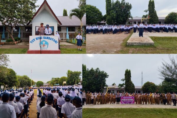 Kapolsek Dobana Jadi Pembina Upacara, Pesan Tegas ke Pelajar: Jauhi Narkoba, Jangan Tawuran!
