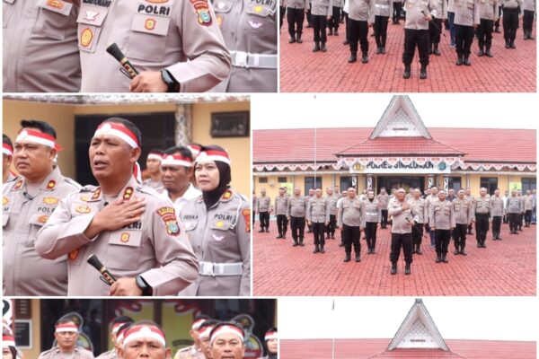 Polres Simalungun Kibarkan Semangat Kemerdekaan, Kapolres: Indonesia Berdaulat, Adil dan Makmur, Polri Presisi!