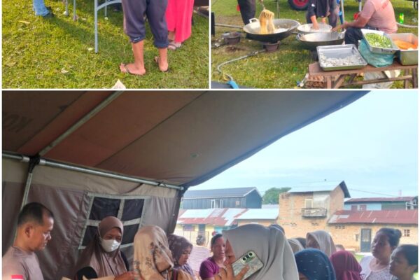 Brimob Polda Sumut Bagikan 500 Porsi Makanan di Lokasi Bencana, Warga Antusias Sambut Bantuan