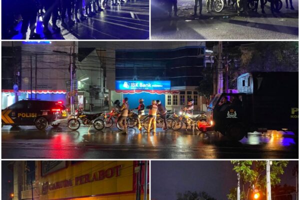 Brimob Sumut dan Polrestabes Medan Sisir Jalan Imam Bonjol hingga Cemara Asri, Cegah Geng Motor dan Balap Liar