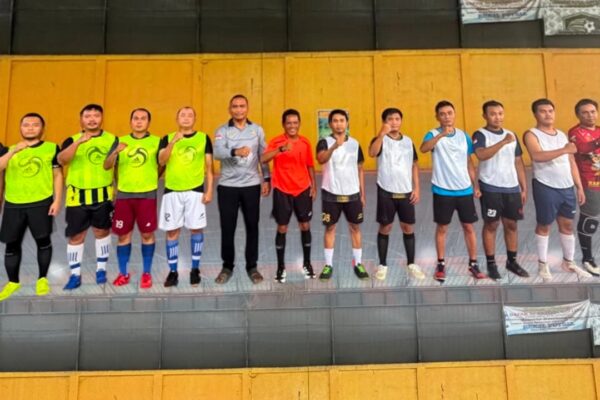 Rutan Tanjung Pura Semarakkan HUT Republik Indonesia ke-81 dengan Pertandingan Futsal Antar Pegawai