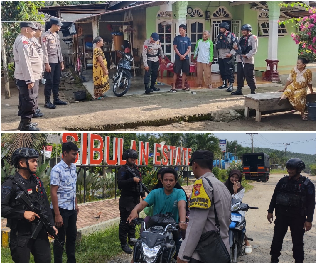 Brimob Batalyon B dan Polres Tebing Tinggi Sambangi Warga di PT Bridgestone dan Lonsum, Beri Imbauan Kamtibmas