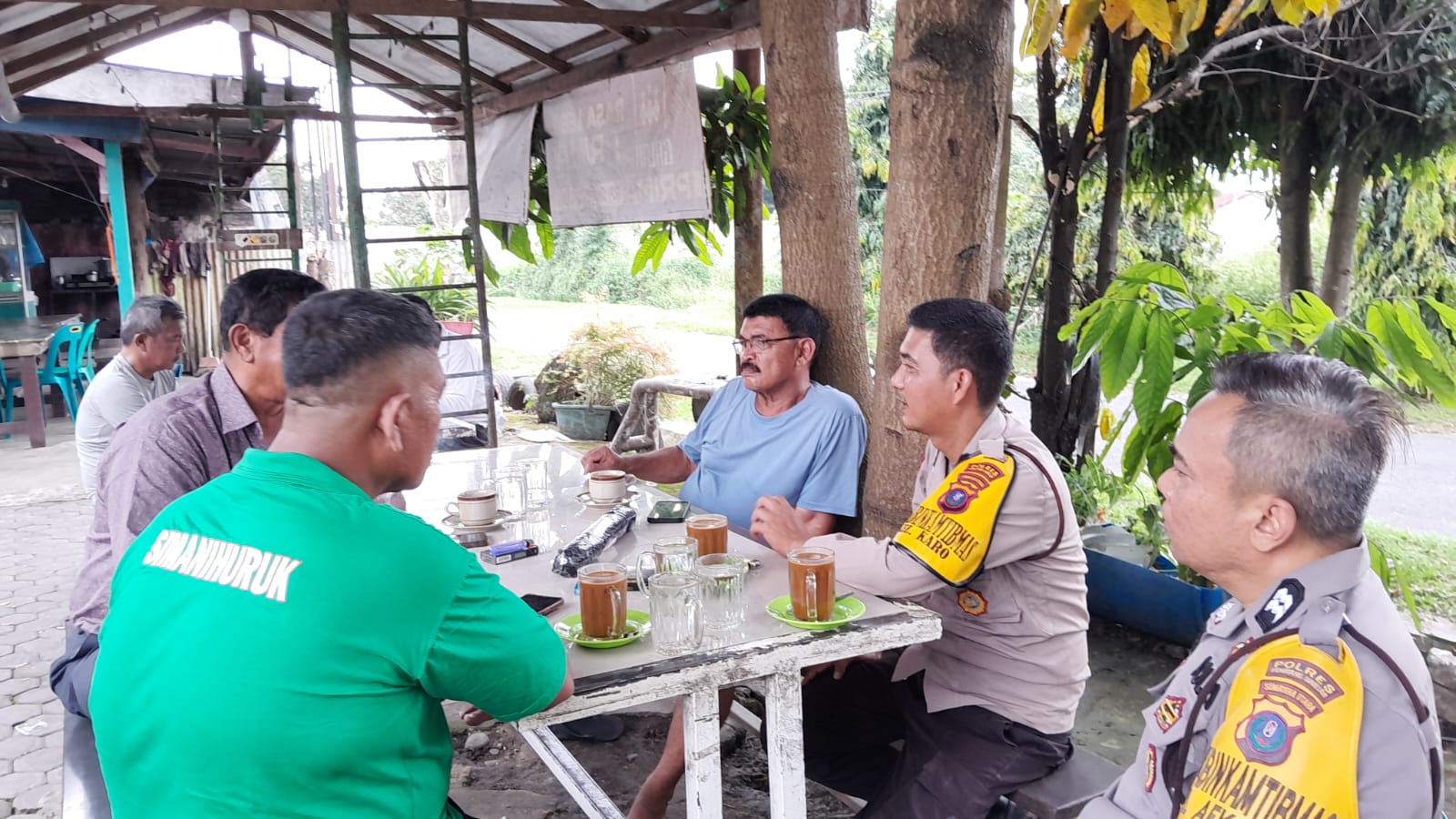 Polsek Siantar Selatan Himbau Warga Waspada Kebakaran Hutan dan Lahan di Jalan Narumondah