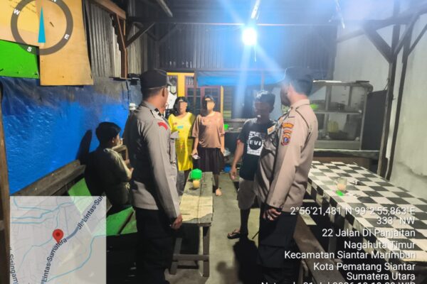 Polsek Siantar Marihat Tangani Keributan di Warung Bapak DS, Pelaku Tak Dikenal Diberi Peringatan dan Dipulangkan
