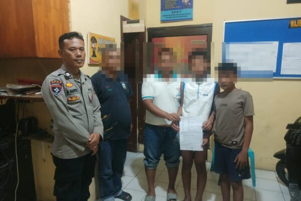 Polsek Siantar Martoba Respon Cepat, Tiga Anak Diduga Curi HP Oppung Diamankan dan Dibina