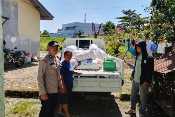 Polsek Siantar Marihat Kawal Penjualan Jagung, 200 Kg Laku Rp5.500/Kg dengan Kadar Air 18,06%