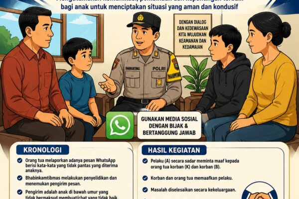 Kapolsek Bandar Huluan: Anak-anak Perlu Bijak Bermedsos, Orang Tua Wajib Dampingi!